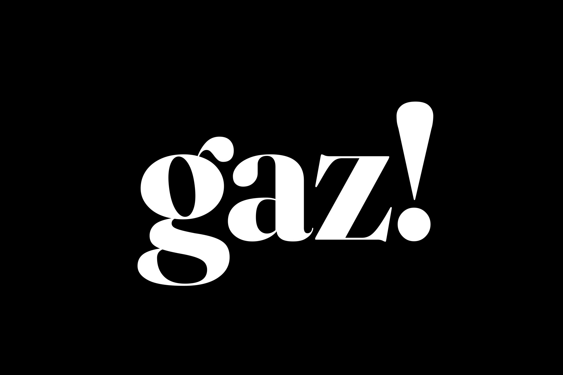 teatr plakat napis gaz